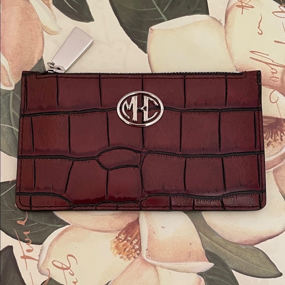 Michael Kors Croc Embossed Card Case